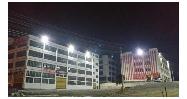 DL604-60Xp库外照明灯 铜仁市中小企业产业园案例